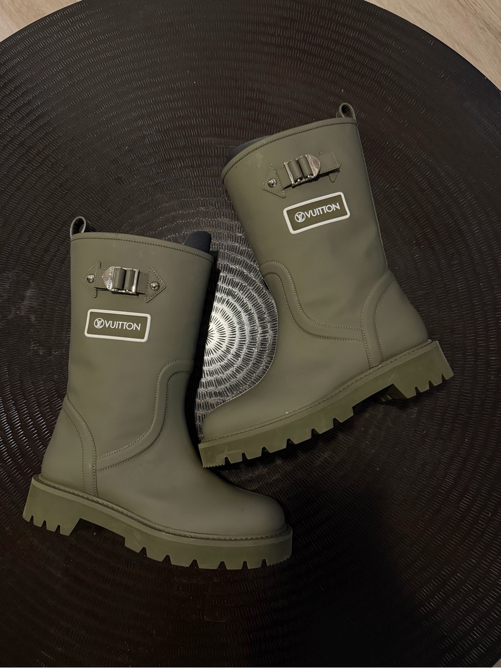 Louis Vuitton Rubber Territory Flat Half Boots